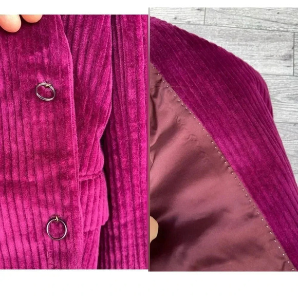 Dries Van Noten Stretch-Cotton Corduroy Jacket in fuchsia size 38/small - Picture 10 of 17